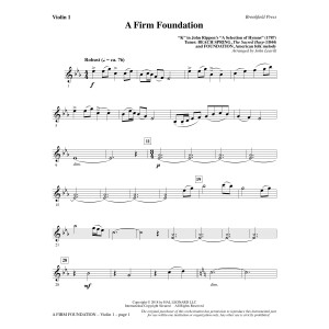 A Firm Foundation - Violin 1