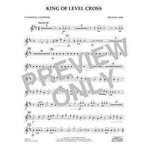 King of Level Cross - Eb Baritone Saxophone