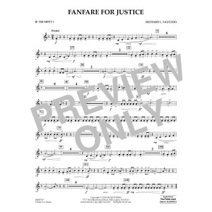 Fanfare for Justice - Bb Trumpet 3