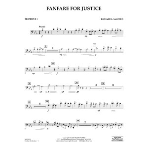 Fanfare for Justice - Trombone 1