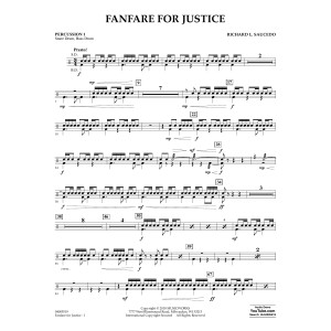 Fanfare for Justice - Percussion 1