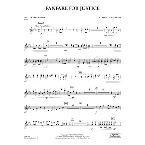 Fanfare for Justice - Mallet Percussion 1