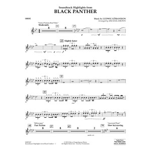 Soundtrack Highlights from Black Panther - Oboe
