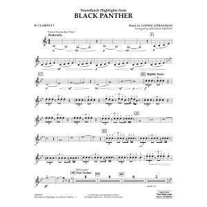 Soundtrack Highlights from Black Panther - Bb Clarinet 3