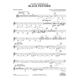 Soundtrack Highlights from Black Panther - Bb Bass Clarinet