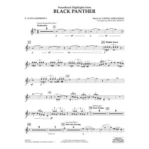 Soundtrack Highlights from Black Panther - Eb Alto Saxophone 1