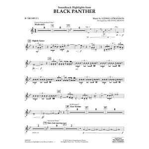 Soundtrack Highlights from Black Panther - Bb Trumpet 2