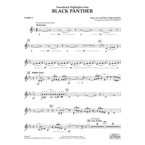 Soundtrack Highlights from Black Panther - F Horn 2