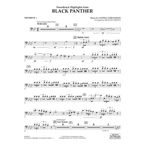 Soundtrack Highlights from Black Panther - Trombone 1
