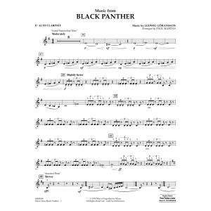 Music from "Black Panther" - Eb Alto Clarinet