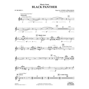 Music from "Black Panther" - Bb Trumpet 1