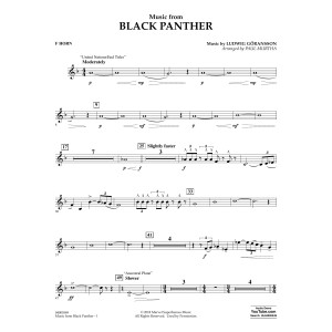 Music from "Black Panther" - F Horn