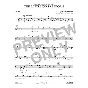 The Rebellion Is Reborn (from Star Wars: The Last Jedi) - Violin 1