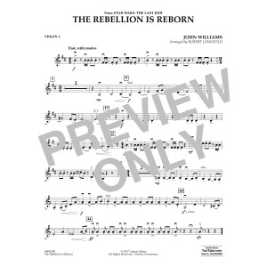 The Rebellion Is Reborn (from Star Wars: The Last Jedi) - Violin 2