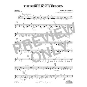 The Rebellion Is Reborn (from Star Wars: The Last Jedi) - Violin 3 (Viola T.C.)