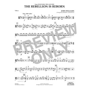 The Rebellion Is Reborn (from Star Wars: The Last Jedi) - Viola
