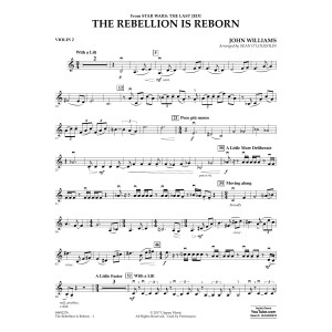 The Rebellion Is Reborn (from Star Wars: The Last Jedi) - Violin 2
