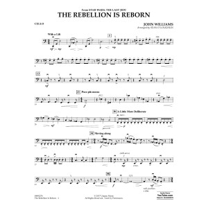 The Rebellion Is Reborn (from Star Wars: The Last Jedi) - Cello