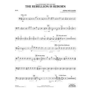 The Rebellion Is Reborn (from Star Wars: The Last Jedi) - Bass