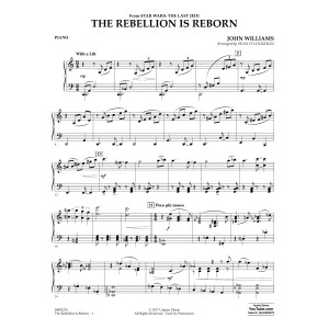 The Rebellion Is Reborn (from Star Wars: The Last Jedi) - Piano