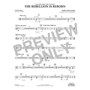 The Rebellion Is Reborn (from Star Wars: The Last Jedi) - Percussion