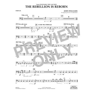 The Rebellion Is Reborn (from Star Wars: The Last Jedi) - Timpani