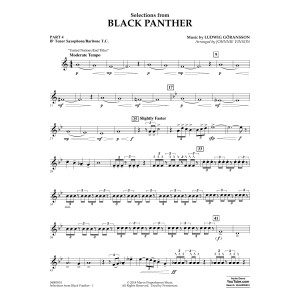Selections from Black Panther - Pt.4 - Bb Tenor Sax/Bar. T.C.
