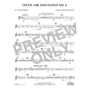 Celtic Air and Dance No. 4 - Bb Tenor Saxophone
