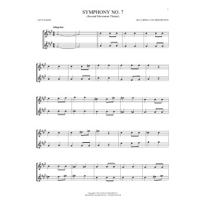 Symphony No. 7 In A Major, Second Movement (Allegretto)