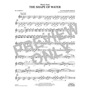 Music from The Shape of Water - Bb Clarinet 1