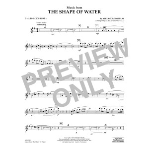 Music from The Shape of Water - Eb Alto Saxophone 2