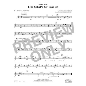 Music from The Shape of Water - Eb Baritone Saxophone