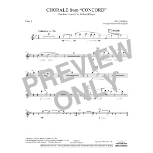 Chorale from Concord - Flute 1