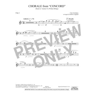 Chorale from Concord - Flute 2