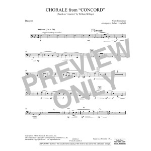 Chorale from Concord - Bassoon