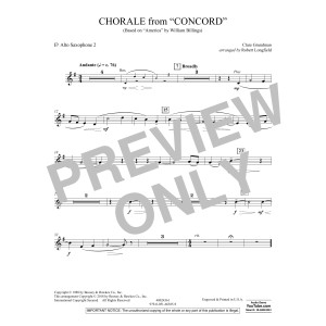 Chorale from Concord - Eb Alto Saxophone 2