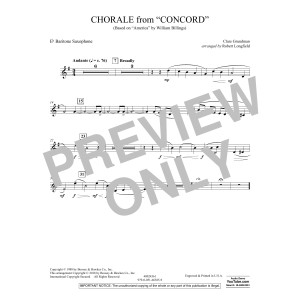 Chorale from Concord - Eb Baritone Saxophone