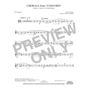 Chorale from Concord - Bb Trumpet 1