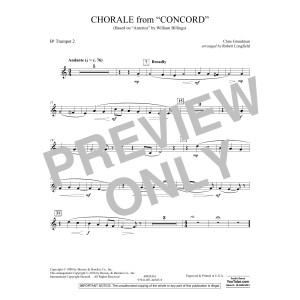Chorale from Concord - Bb Trumpet 2