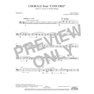 Chorale from Concord - Trombone 2