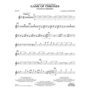 Game Of Thrones (Soundtrack Highlights) (arr. Jay Bocook) - Flute 1