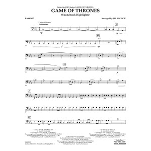 Game Of Thrones (Soundtrack Highlights) (arr. Jay Bocook) - Bassoon