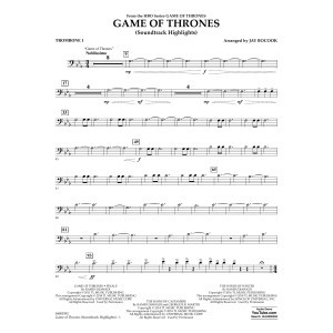 Game Of Thrones (Soundtrack Highlights) (arr. Jay Bocook) - Trombone 1