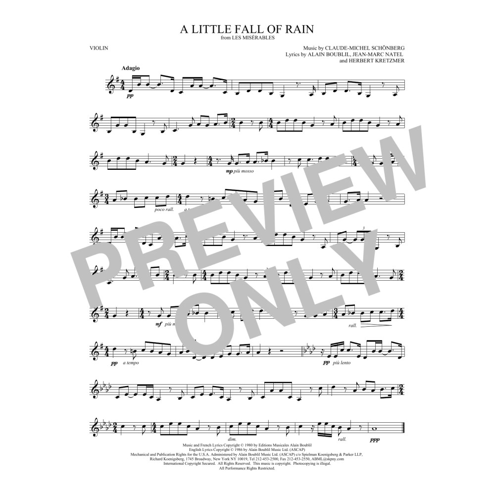 A Little Fall Of Rain