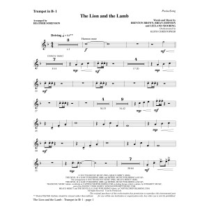 The Lion and the Lamb (with All Hail the Power of Jesus' Name) - Bb Trumpet 1