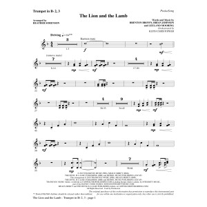 The Lion and the Lamb (with All Hail the Power of Jesus' Name) - Bb Trumpet 2,3