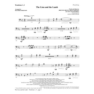 The Lion and the Lamb (with All Hail the Power of Jesus' Name) - Trombone 1 & 2