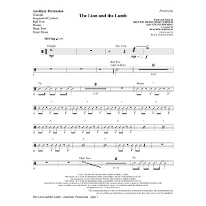 The Lion and the Lamb (with All Hail the Power of Jesus' Name) - Aux. Perc.