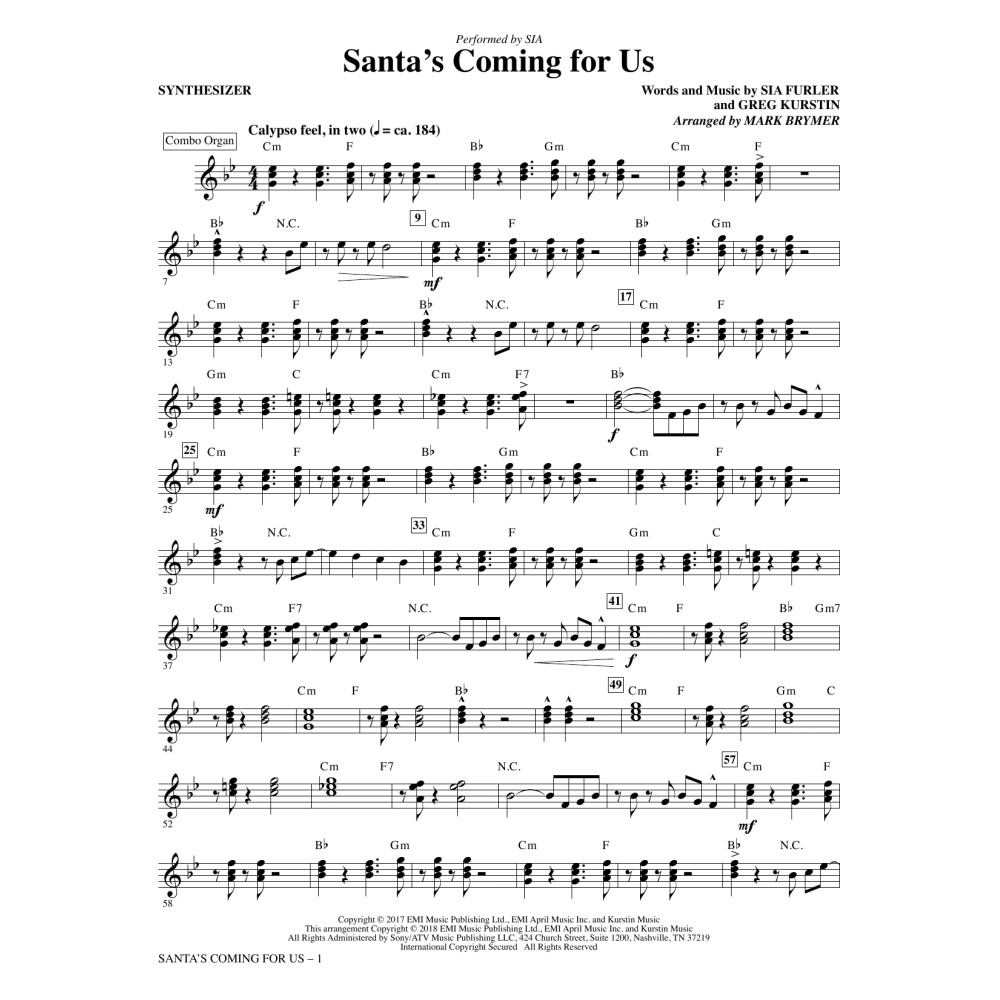 Santa's Coming for Us - Synthesizer