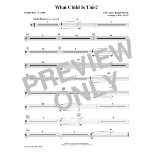 What Child Is This? - Suspended Cymbal